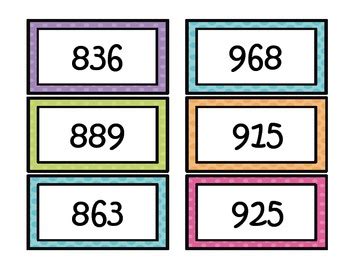 3 digit number flash cards|Free PDF Flashcards For Teaching Numbers .